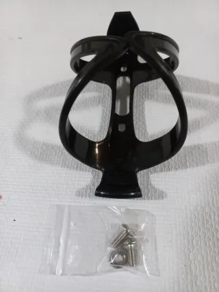 Portabidón bicicleta negro brillo + tornillería