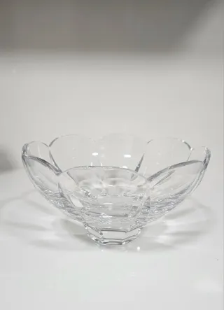 Centro de mesa de cristal tallado