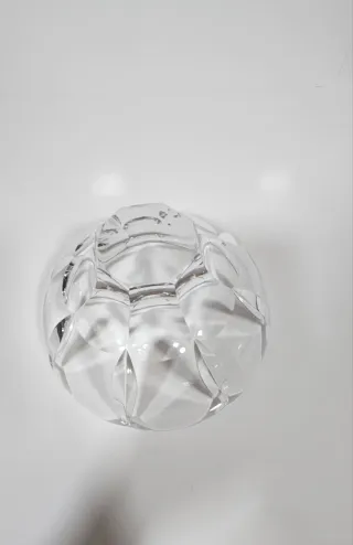 Centro de mesa de cristal tallado