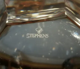 Centro de mesa de cristal tallado