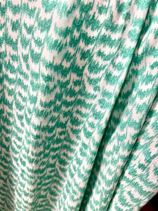 Falda larga verde con estampado