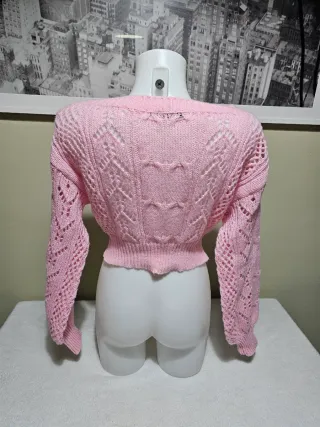 Jersey rosa crop top
