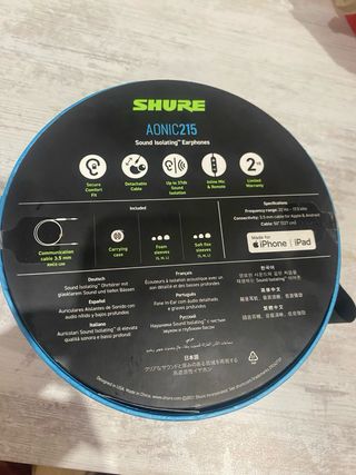 Shure AONIC 215 Auriculares Aislamiento Sonido