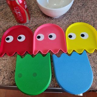 5 Bandejas Decorativas -14cm- Pacman
