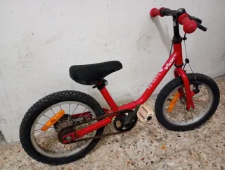 Bicicleta per bambini 14 pollici rossa