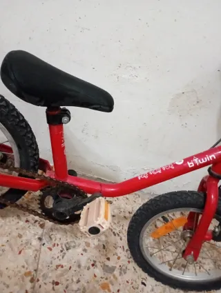 Bicicleta per bambini 14 pollici rossa