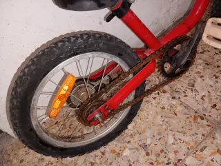 Bicicleta per bambini 14 pollici rossa