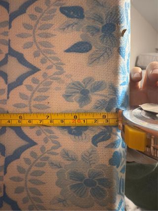 Colchón de tela con estampado floral