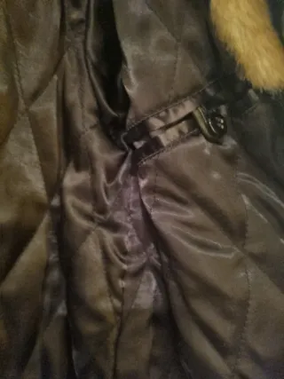 Abrigo pelo sintético estampado leopardo