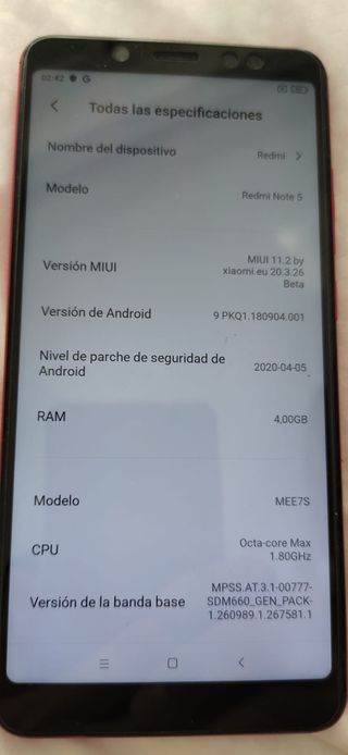 Xiaomi Redmi Note 5 Pro Negro