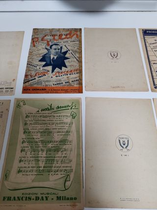 Lotto 16 spartiti musicali vintage