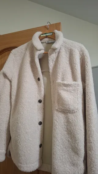 Chaqueta de borreguito beige hombre