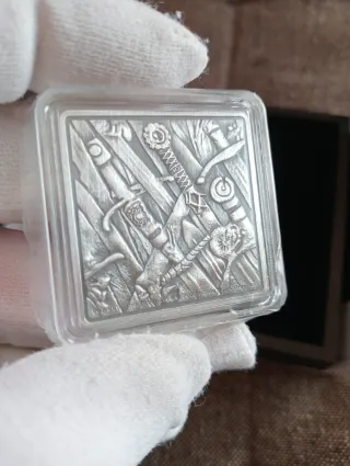 Onza medalla Plata El Trono de Hierro