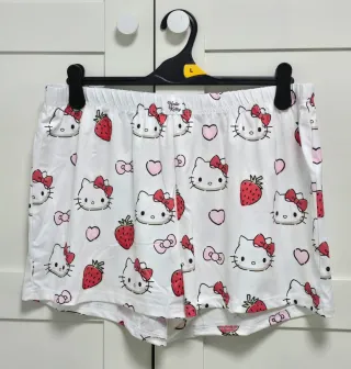 Pijama Corto Hello Kitty Blanco y Rosa