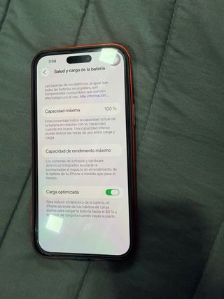 iPhone Pro Max, 100% salud de bateria