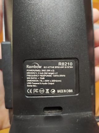 Altavoces Rainbow PC