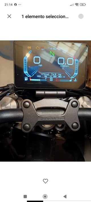 Zontes 350 R . Moto apta para el carnet A2 con lim