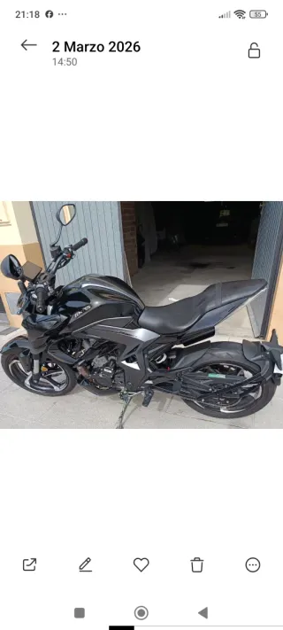 Zontes 350 R . Moto apta para el carnet A2 con lim