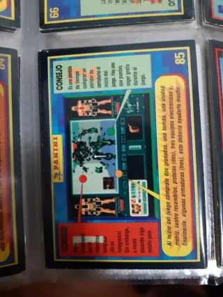 Carta Panini 85 sega super play.