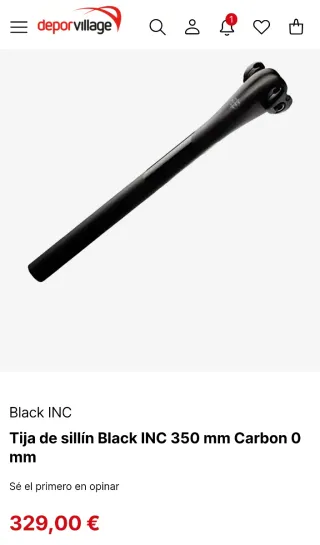 Tija sillín BLACK INC