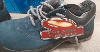 Zapatos de seguridad Skarppa azules y grises