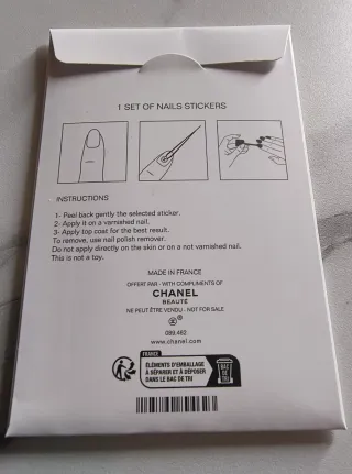 Adesivi per unghie Chanel