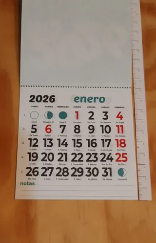 20 X 15€ Faldillas Calendario 2026 NEVERA