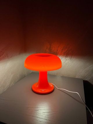 Lampada Fungo Vintage Arancione/Rosso