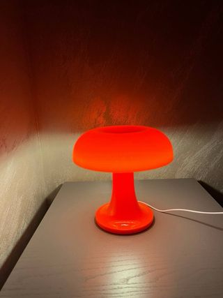 Lampada Fungo Vintage Arancione/Rosso