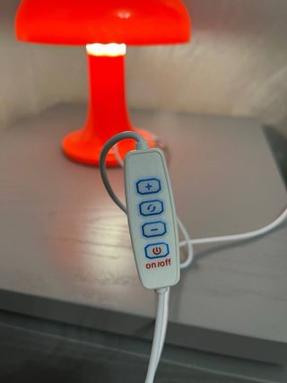 Lampada Fungo Vintage Arancione/Rosso