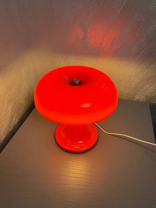 Lampada Fungo Vintage Arancione/Rosso