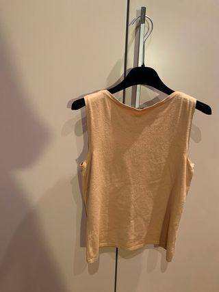 Conjunto jersey y chaqueta beige