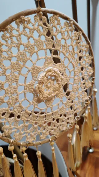 Dreamcatcher uncinetto beige