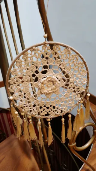 Dreamcatcher uncinetto beige