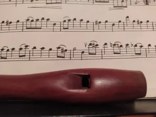 Flauta whistle de madera en Re