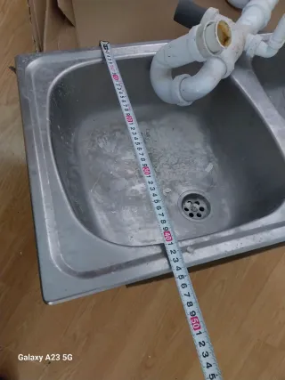 Fregadero doble acero inoxidable