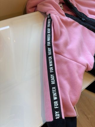 Chaqueta Tenth rosa y negra talla 16