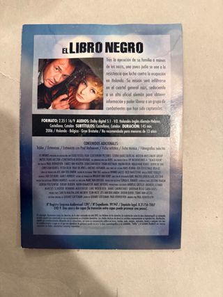 DVD El Libro Negro (Acción/Suspense)