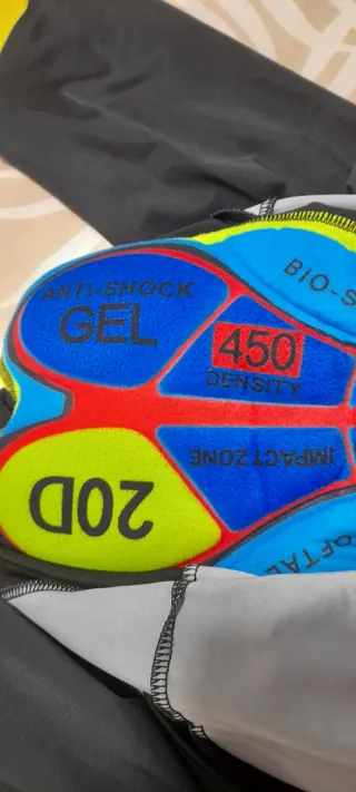 Culotte ciclismo Bjorka negro y amarillo