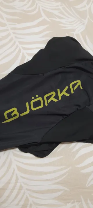 Culotte ciclismo Bjorka negro y amarillo