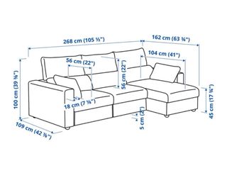 Sofá Eskiltuna Ikea Gris