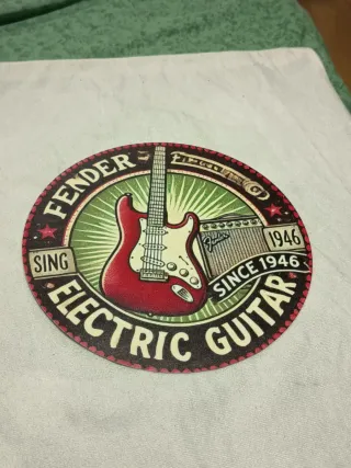 Placa Fender Guitarra Eléctrica 20cm