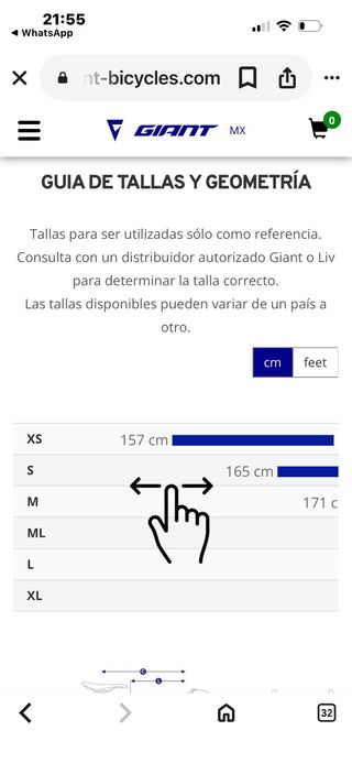 Bicicleta Giant Negra TCR Talla M