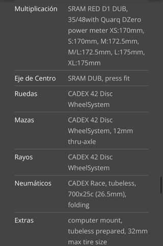 Bicicleta Giant Negra TCR Talla M