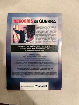 DVD Negocios de Guerra