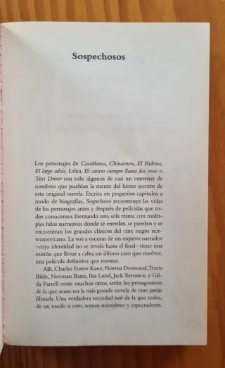 Libro: Sospechosos - David Thomson