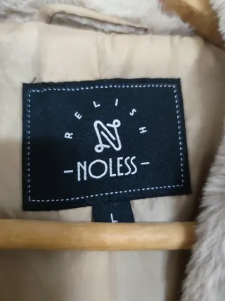 Abrigo pelo invierno beige