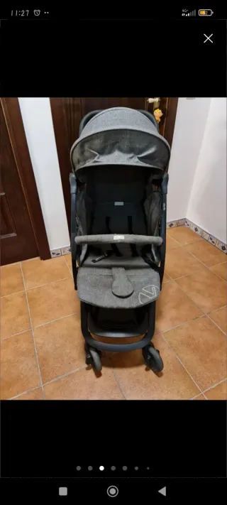Silla de paseo gris