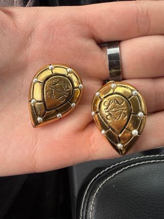 Pendientes Loewe Vintage Dorados