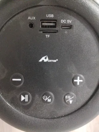 Altavoz Ome Negro USB AUX TF DC 5V